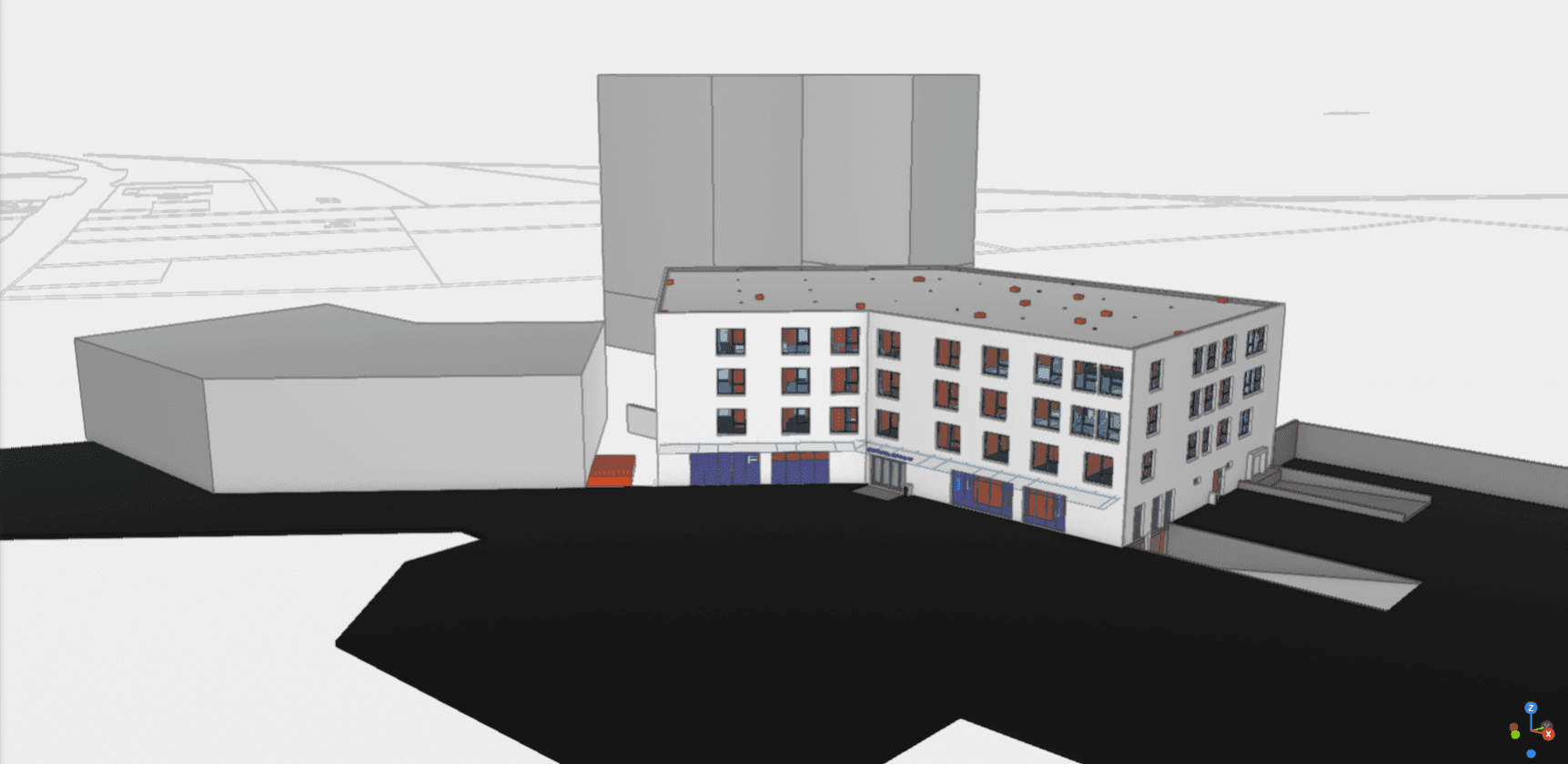 BIM model aparthotelu